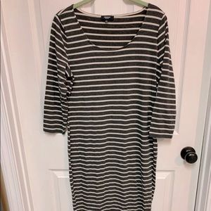 Premise Ladies striped dress size large knee length Rayon